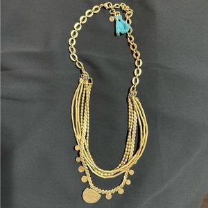 Stella & Dot adjustable gold necklace